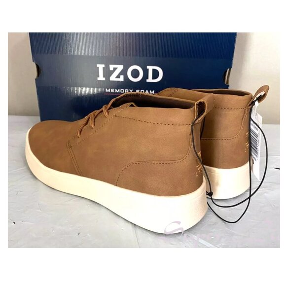 NEW IZOD Men\'s Palmer Memory Foam Chukka Boots - BROWN main image 8